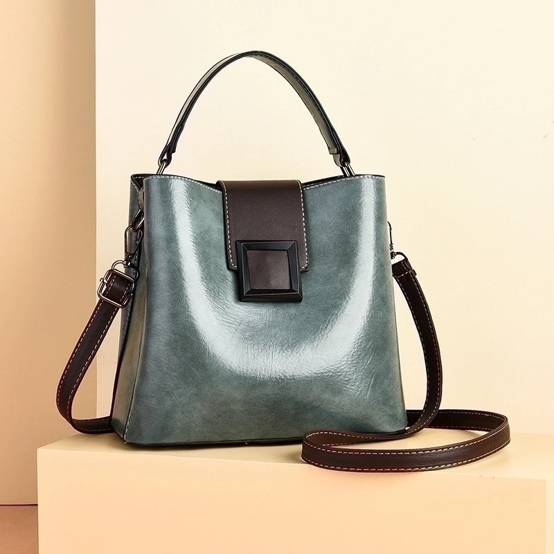 Women's Medium All Seasons Pu Leather Basic Bucket Bag
