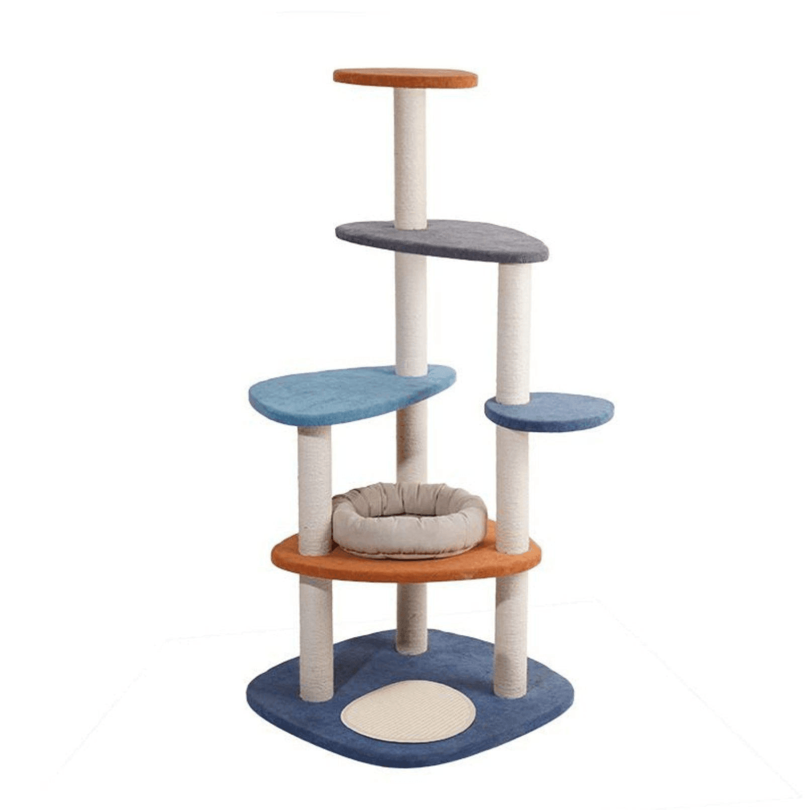 Abstract Cat Tree with Multiple Platforms