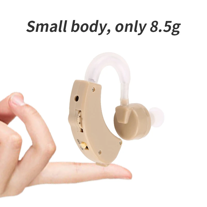 EAR HEARING AID DEVICE + FREE PROTECTIVE CASE