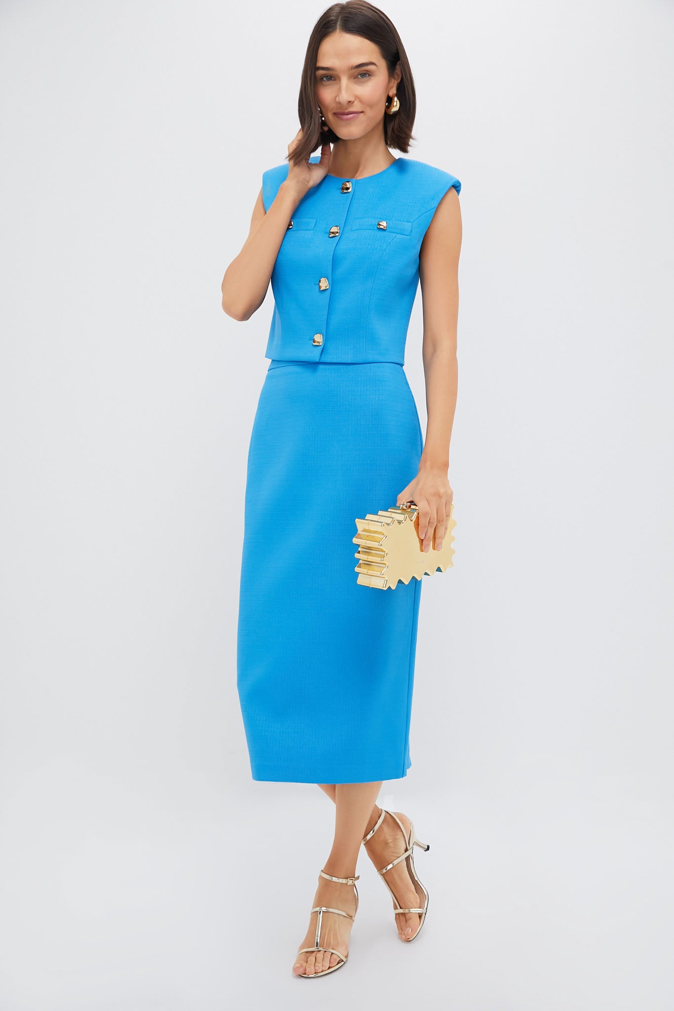 Azure Christopher Midi Skirt