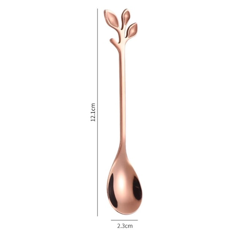 Casual Flower Stainless Steel Spoon