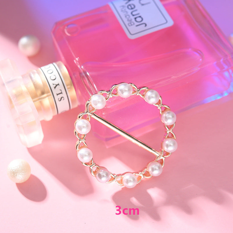 💕Fashion Silk Scarf  Brooch Buckle