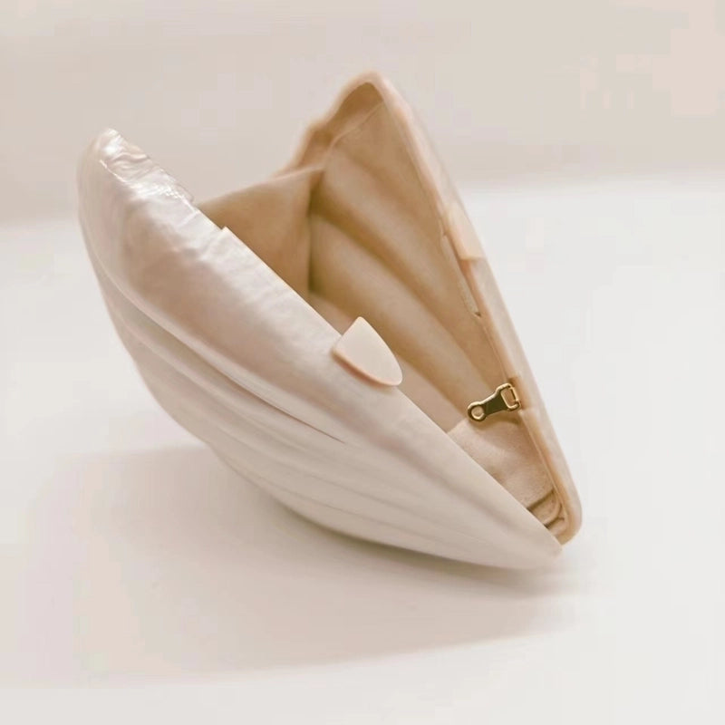 Apricot Arylic Solid Color Evening Bags