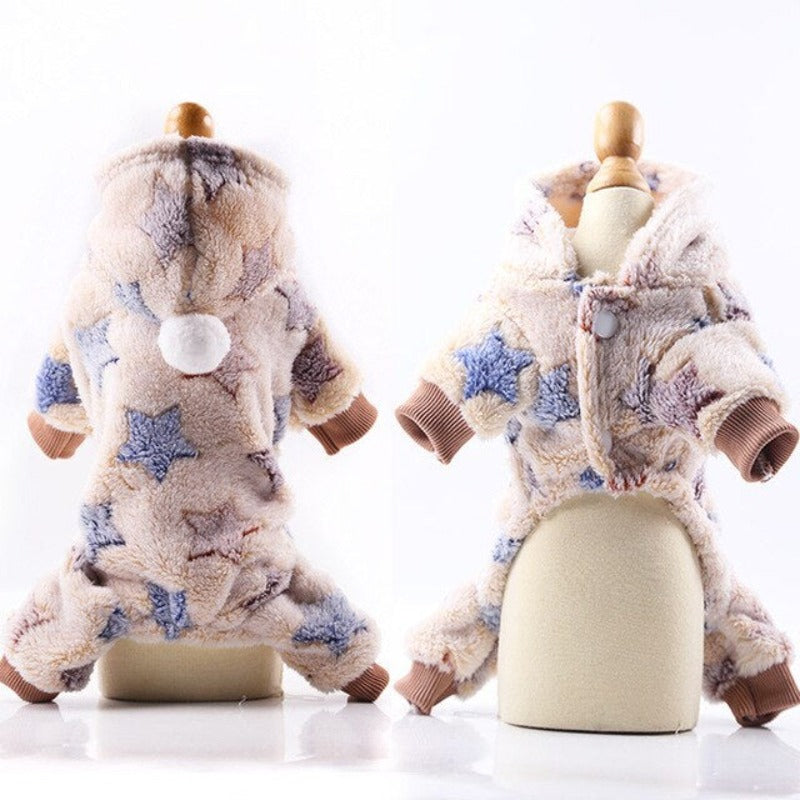 Soft Warm Dog Jumpsuits Clothing Pajamas