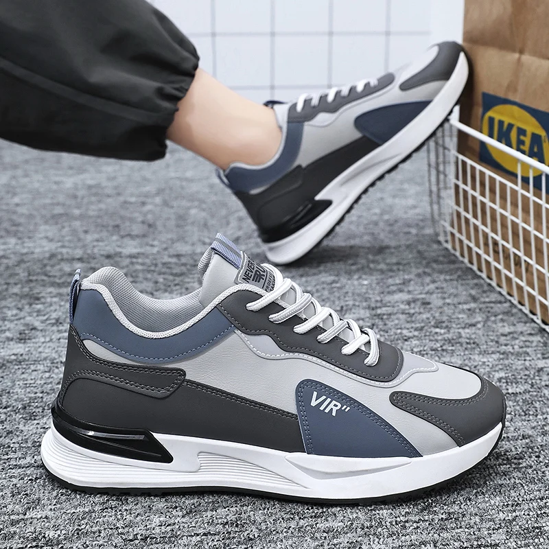 oxford High Quality Men's Sneakers Leather Casual Shoes Autumn 2024 New Breathable Men Shoes Male Flat  running shoes men air force