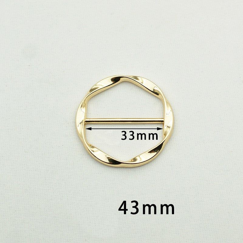 💕Fashion Silk Scarf  Brooch Buckle