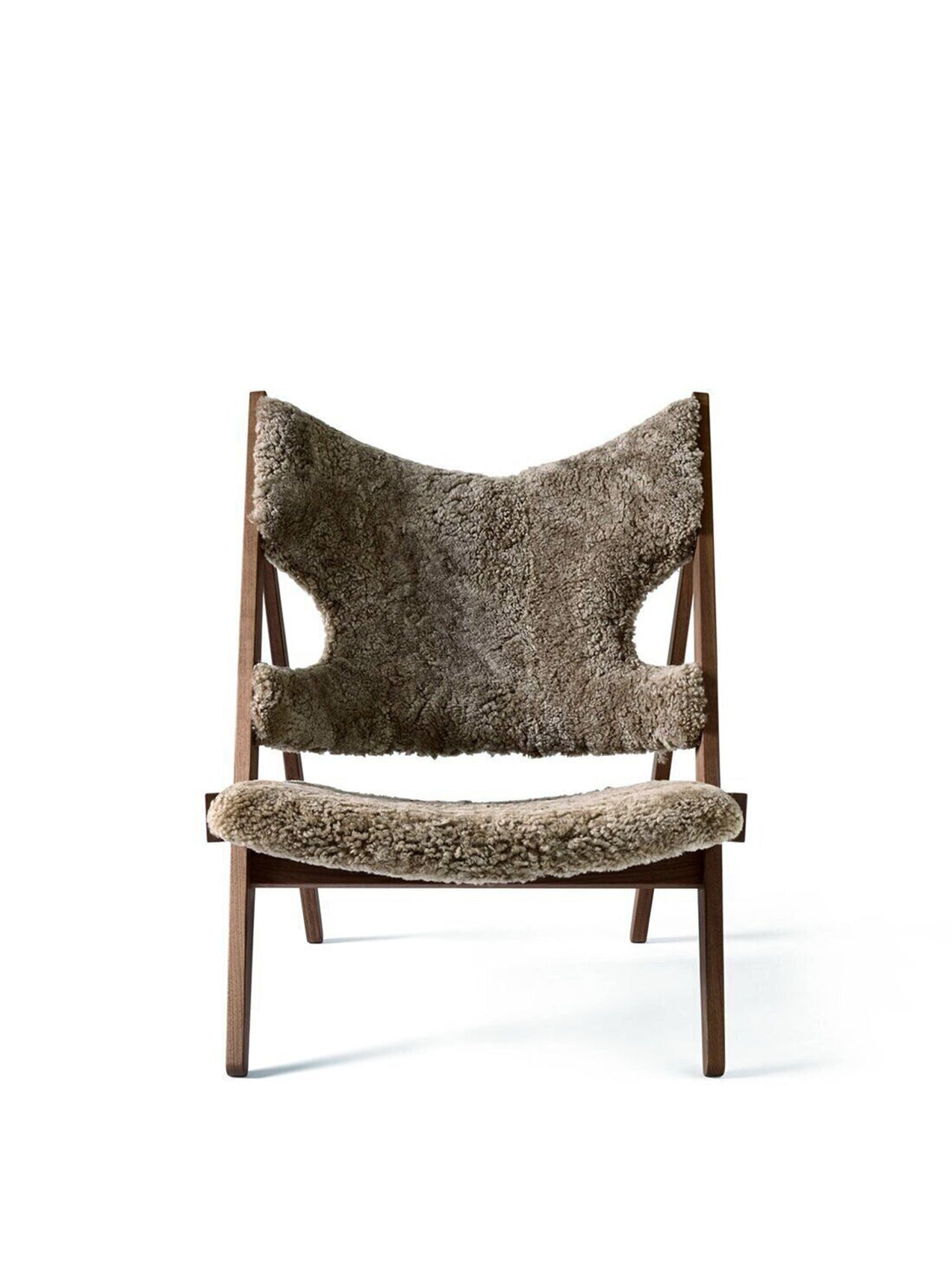 Knitting Chair. Sheepskin