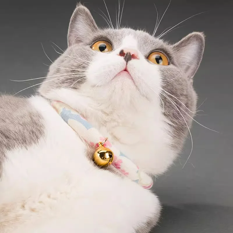 Zephyr Cat collar bell Kitten cute anti-stray collar Cat tag necklace Pet supplies Cute Luxury Pet Collars