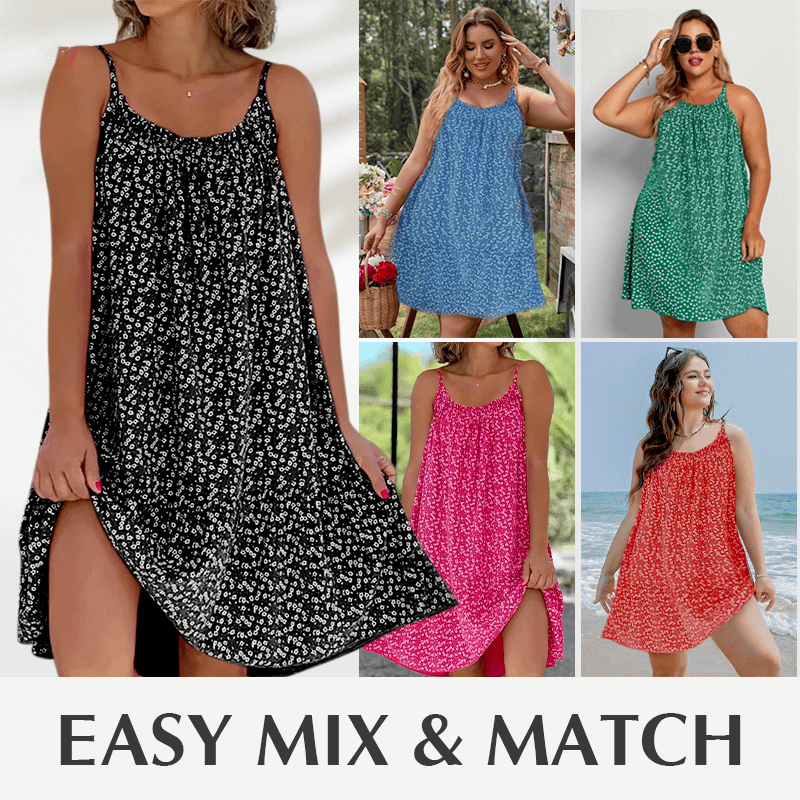 🔥BIG SALE 49% OFF🔥Floral Printed Camisole Dress (Buy 2 Free Shipping)