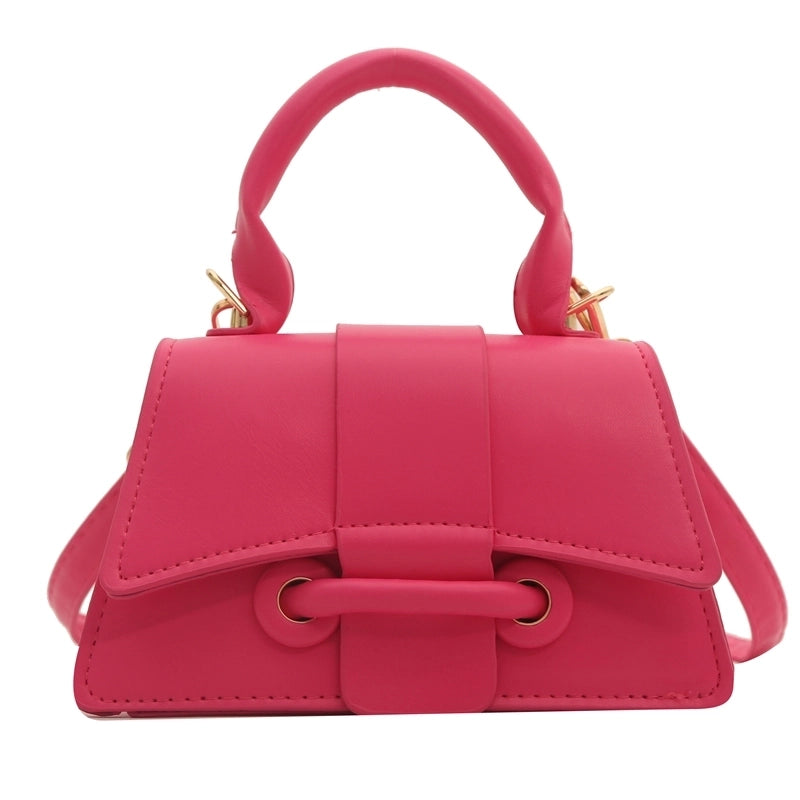 Women's Medium Pu Leather Solid Color Vintage Style Classic Style Flip Cover Crossbody Bag