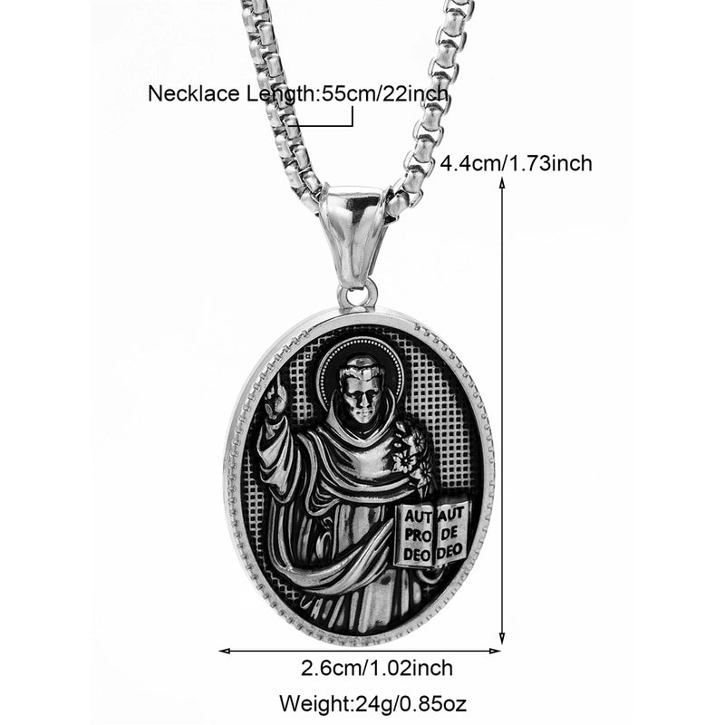 Modern Style Classic Style Portrait Cross Solid Color 304 Stainless Steel 18K Gold Plated Round Pendant Necklace