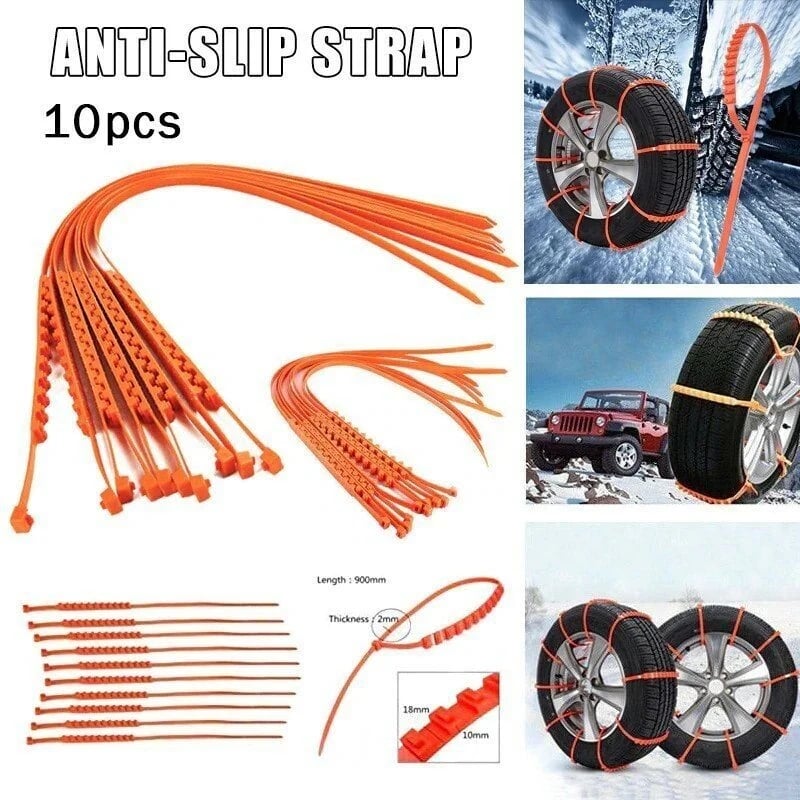 (NEW YEAR SALE) REUSABLE ANTI SNOW CHAINS OF CAR OF