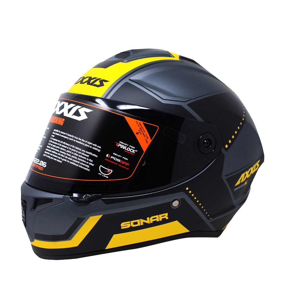 Casco Integral Axxis Draken Amarillo