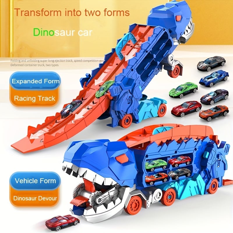 🚗 FREE SHIPPING🚗Transport Dinosaur Truck with Foldable Sliding