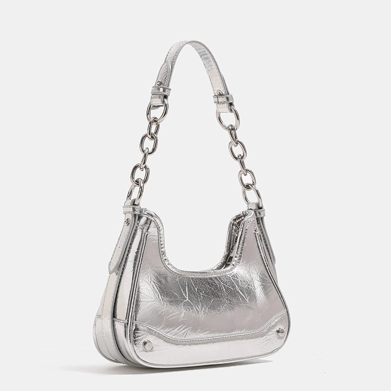Women's Small All Seasons Pu Leather Classic Style Underarm Bag