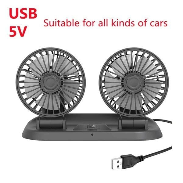 🔥HOT SALE🔥2023 Newly Double Cooling Car Fan