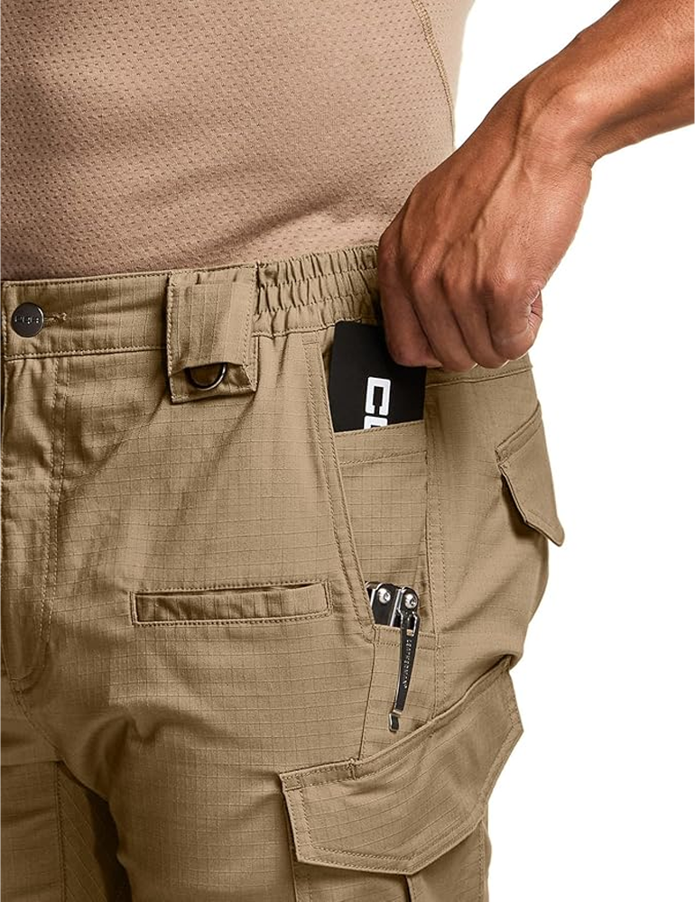 ⚡Last Day Clearance -Men's Flex Stretch Tactical Pants, Water Resistant Ripstop Cargo Pants