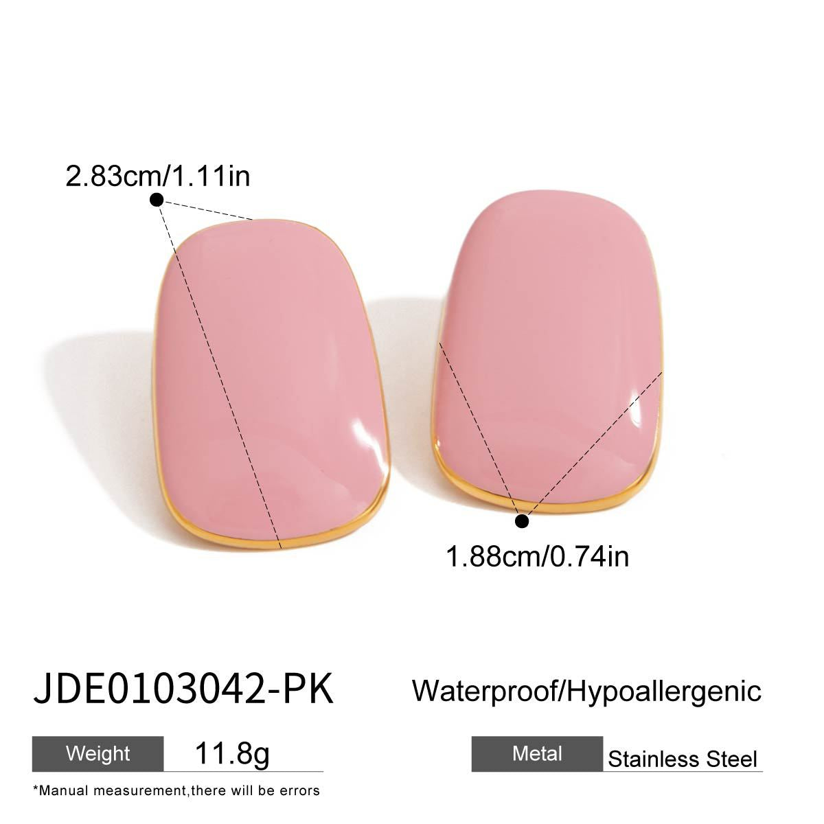 Stainless Steel Earrings Dopamine Earrings Design Niche Titanium Steel Female
