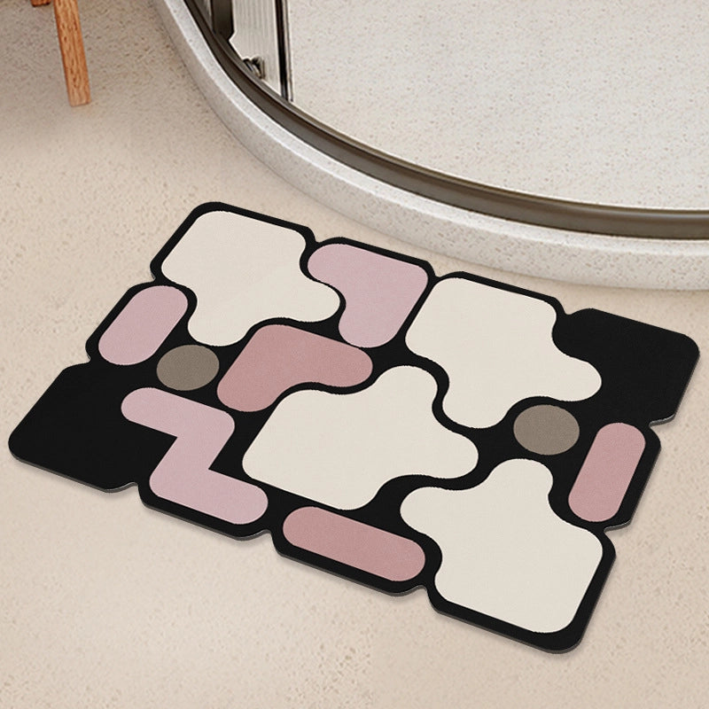 Cute Geometric Diatom Ooze Carpet Bathing