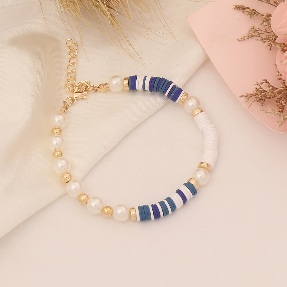 Women Bohemian Rhombus Polymer Clay Bracelets