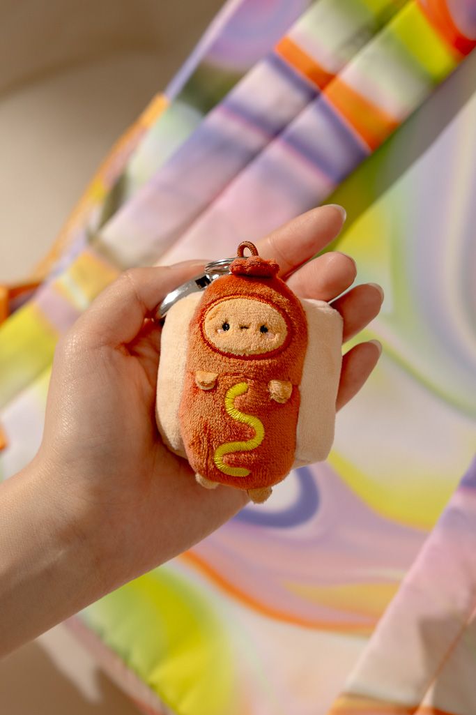 Tayto Potato Hot Dog Plush Keychain