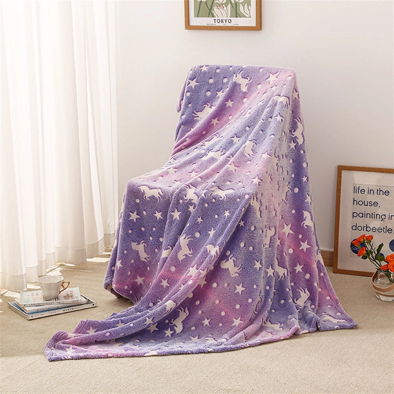 Cute Dinosaur Star  Fabric Blanket Bedding