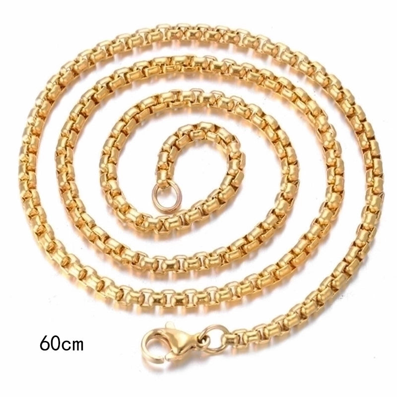 Stainless Steel 18K Gold Plated Minimalist Plating Solid Color Necklace