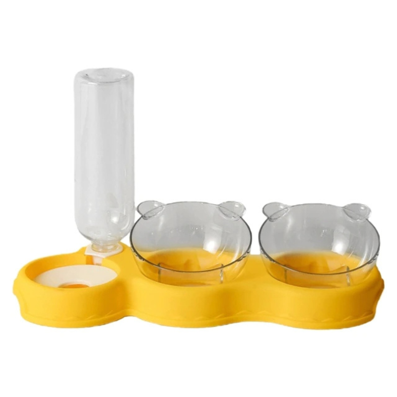 3-in-1 Pet Cat Bowl Automatic Feeder