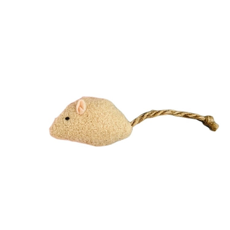 Pet Supplies Simulation Plush Mouse Doll Set Feather Mouse Scratch-resistant Bite Molar Cat Toy