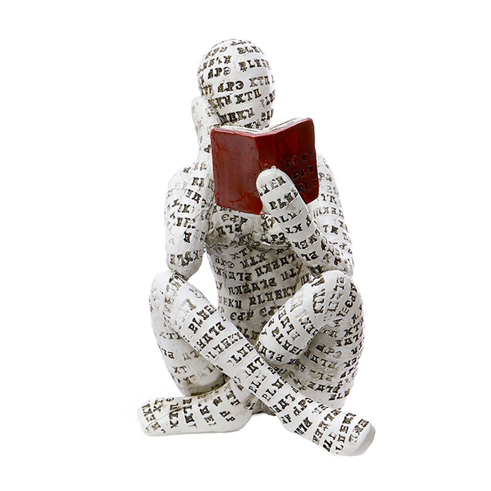 📚Nordic Modern Reading Woman Statue