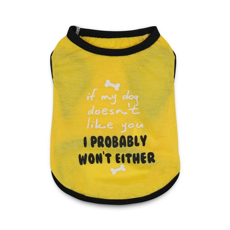 Summer Dog Clothes Thin Lightweight Breathable Vest For Teddy Pets Small Dogs Puppies Cats Thin Vest For Small Dogs Puppies