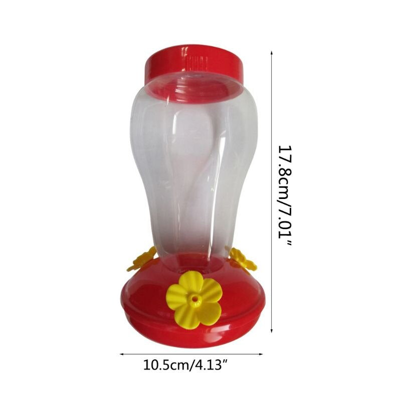 Flower-Shaped Plastic Bird Feeder