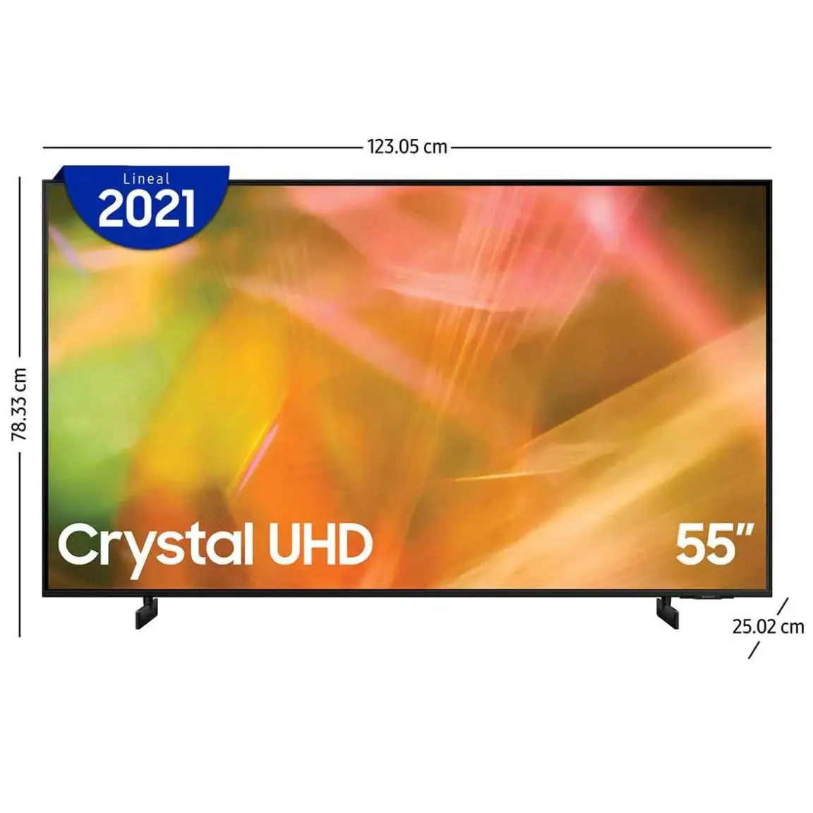 55 pulgadas Class UHD AU8000 Series - 4K UHD HDR Smart TV con Alexa integrado (UN65AU8000FXZA. modelo 2021). negro