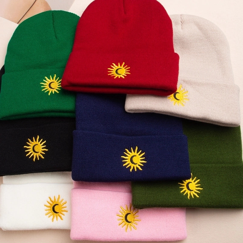 Unisex Exaggerated Sun Plush Eaveless Wool Cap