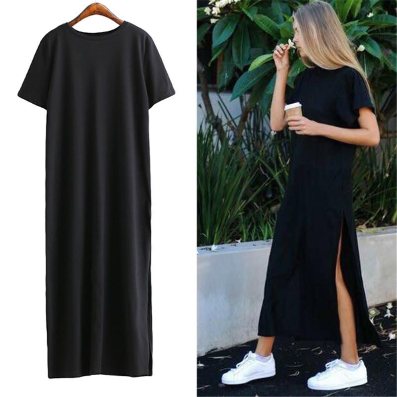 High Slit Shirt Dress
