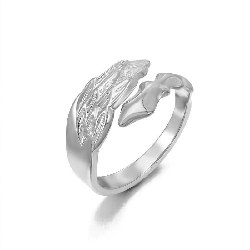 Minimalist Hand Heart Shape 304 Stainless Steel Plating Open Rings