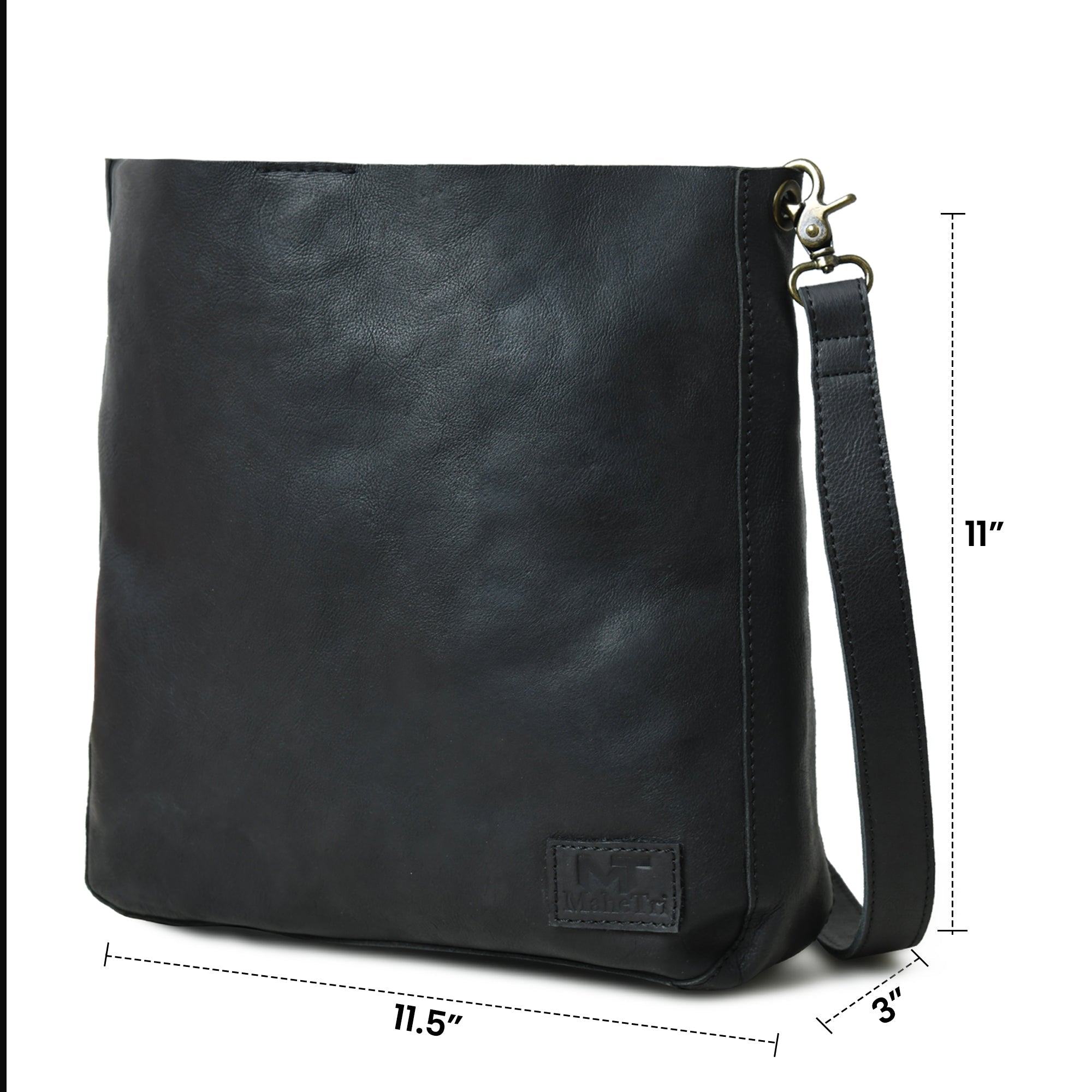 Serenity Everyday Crossbody Sling. Black