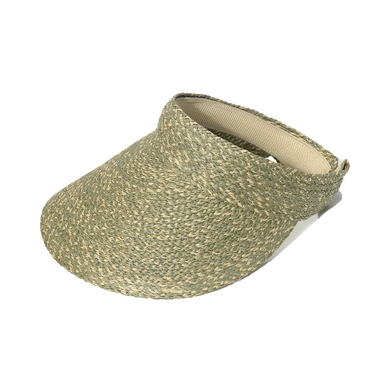 Women's Korean Style Solid Color Curved Eaves Sun Hat