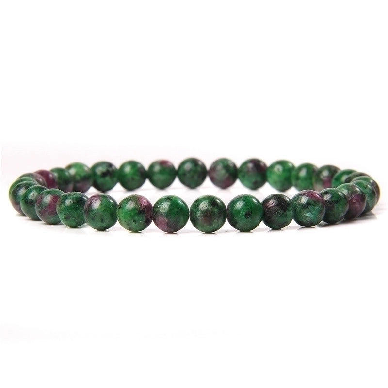 Fashion Round Natural Stone Beaded Bracelets 1 Piece
