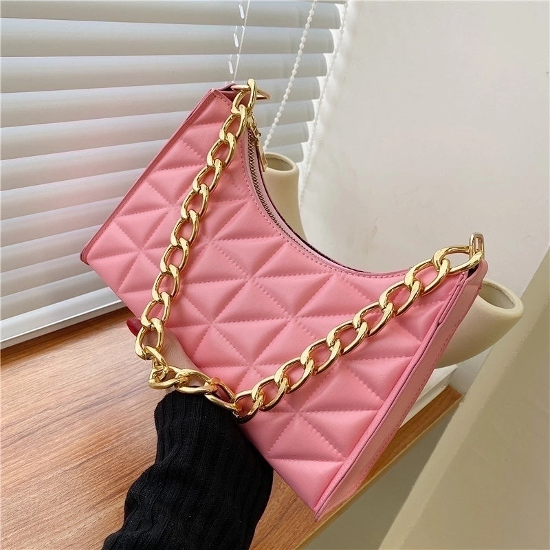 Women's Small All Seasons Pu Leather Streetwear Underarm Bag
