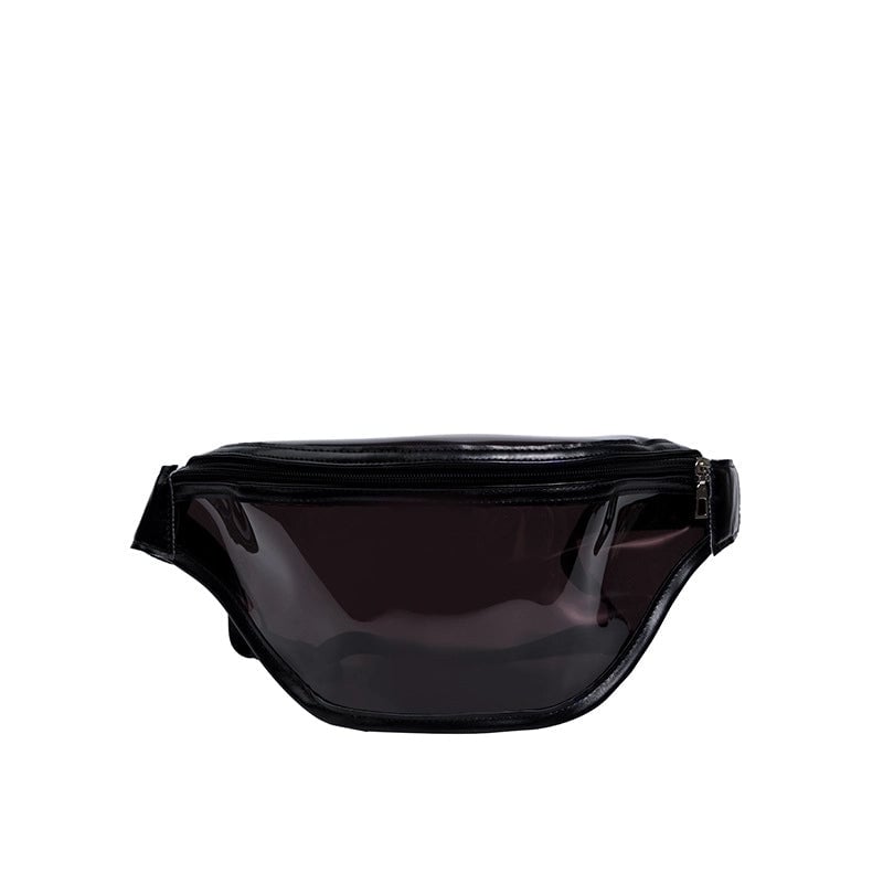 Women's Streetwear Solid Color Pvc Waist Bags