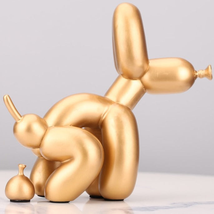 Balloon Dog Doing Business Sculpture