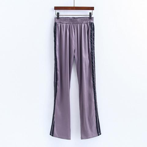 Satin Striped Trousers