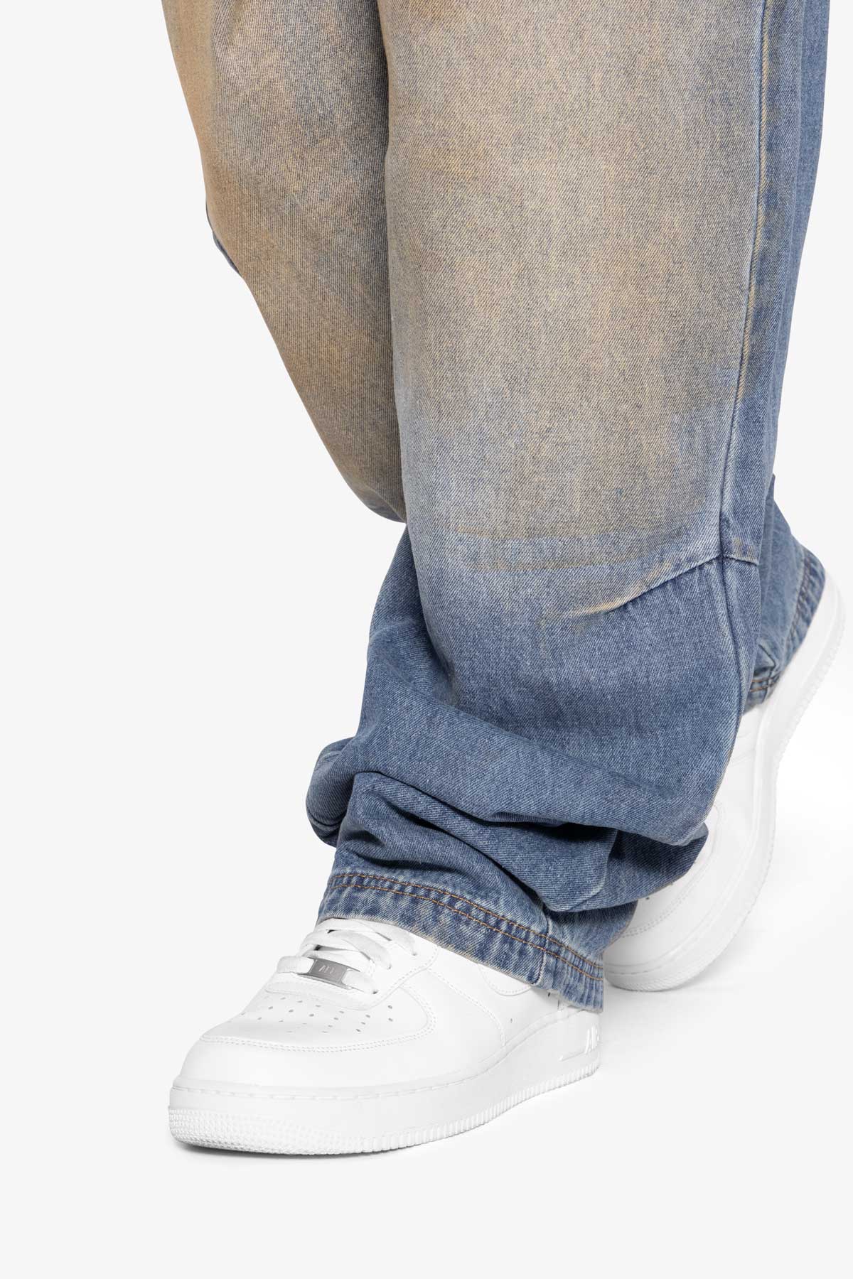 Ultra Baggy Not Washed Vintage Denim - Blue