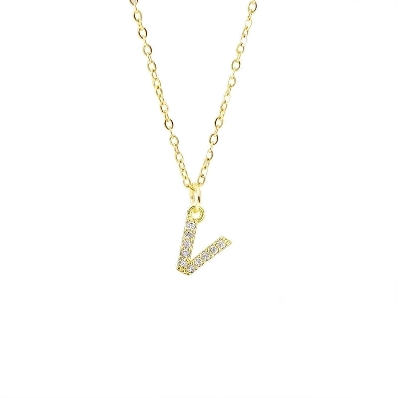 Titanium Steel Copper Streetwear Plating Inlay Letter Zircon Pendant Necklace