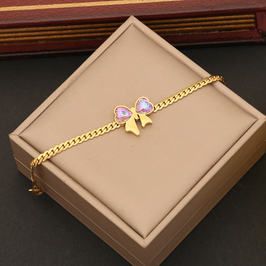 Fashion Bowknot Bowknot Stainless Steel Electroplating Necklaces