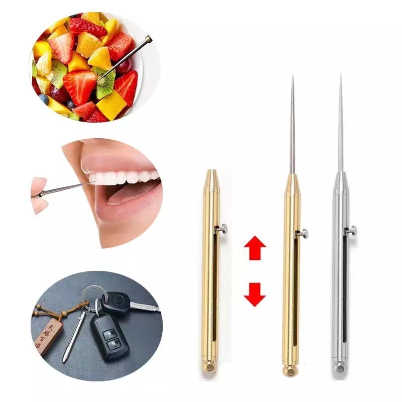 Retractable Titanium Toothpicks