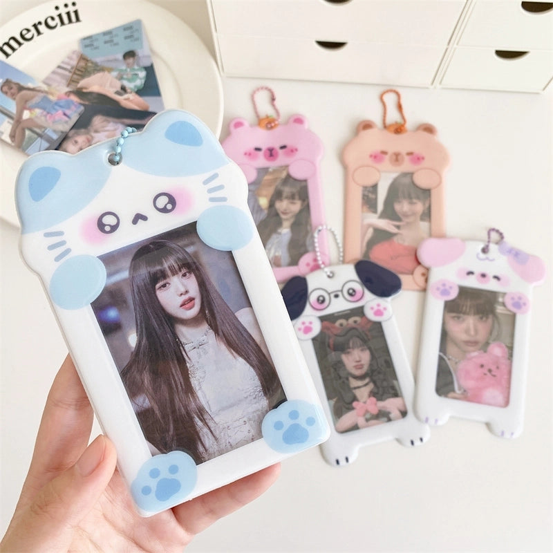 Women's Animal Cartoon PVC Hook Loop Card Holders