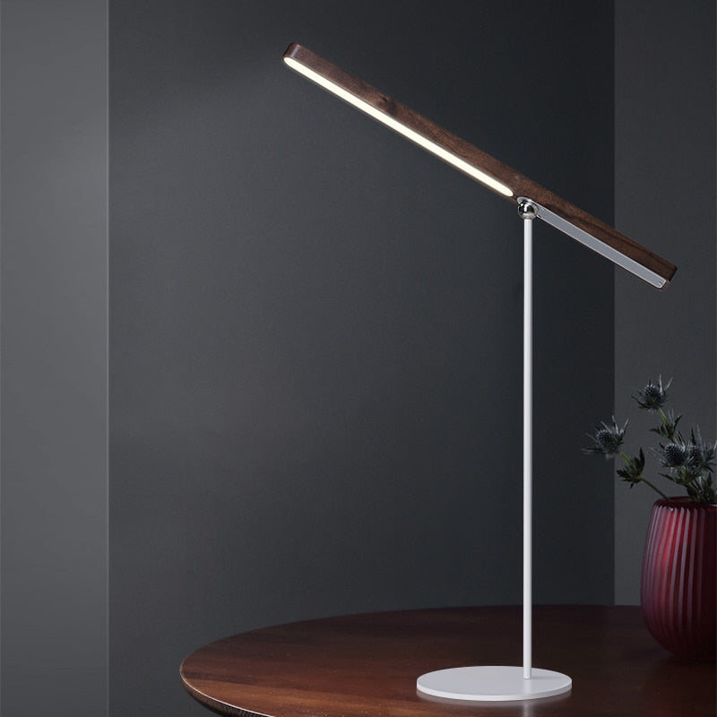 Wood Rotating Table Lamp with Magnet