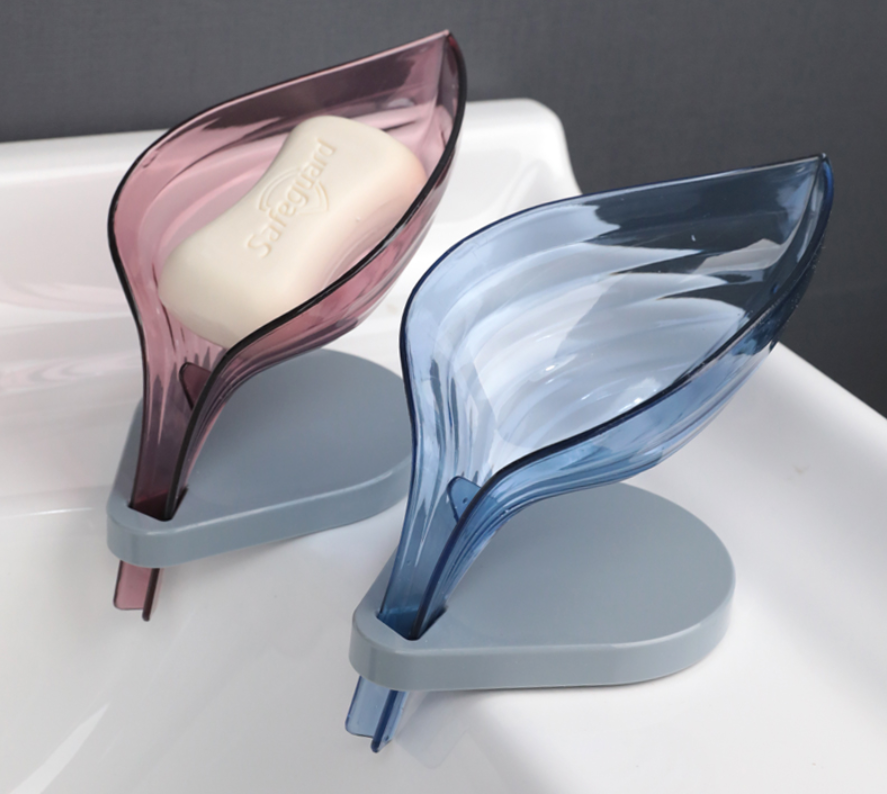 Buy 1 Get 4 Free Self Draining Leaf Shape Soap Holder